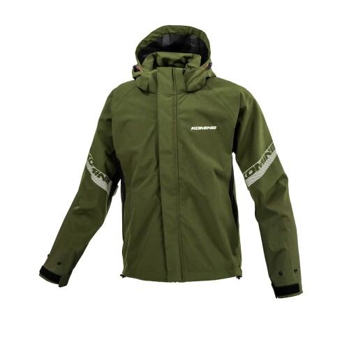 (KOMINE) バイク用 レインウエア RK-549 ブレスター3レイヤーレインジャケット 03-549 メンズ Olive S