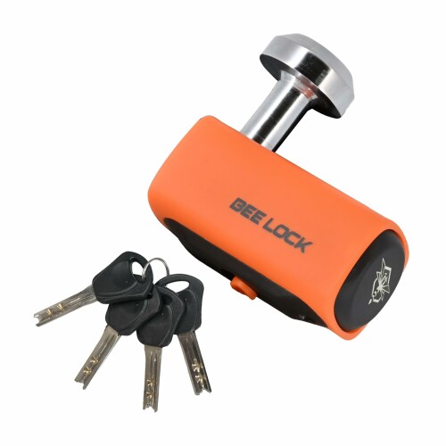 リード工業(LEAD) バイク用ロック BEE LOCK (ビーロック) パッドロック ロックプラグ14Φ ループチェーンロックやディスクロックへ LZ-802A