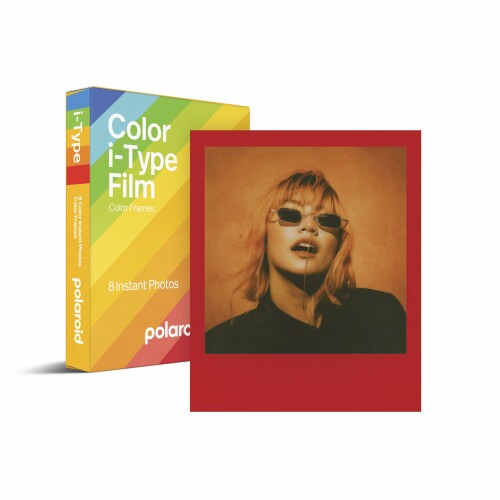 Polaroid(ポラロイド) インスタントフィルム Color Film for i-Type - Color Frames カラーフィルム 8枚入り フレームカラー色付き (6214)