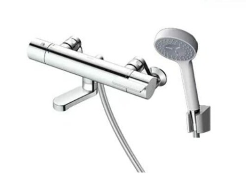 TOTO 風呂場用壁付サーモスタット練りあわせる水栓 70粍 コンフォートウェーブ90[ファイ] しろがね色 TBV03445J1