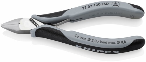 ＫＮＩＰＥＸ 精密用ニッパー 静電気対策タイプ １３０ｍｍ 7732130ESD