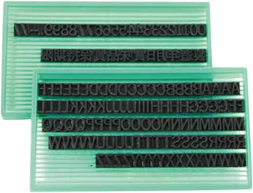 単位労働組合 差替式ゴム印ユニ天然ゴムT-8(8粍)英数字・漢字書き割り 1730074