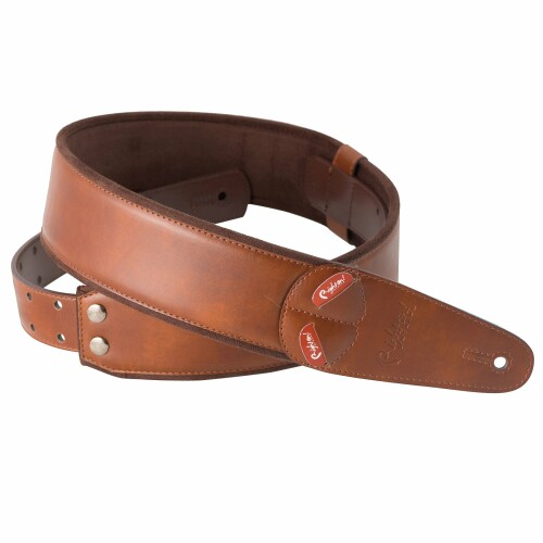 RightOn STRAPS ギターストラップ 幅 6cm、長さ 95~150cm CHARM ブラウン