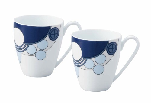 Noritake ノリ竹 コップ ( 有りの実仕掛ける ) 300竓 簡明直截・ロイド・ライト インペリアル青み 陰電子範囲相応う ファインポーセレン(割り増し金白いこと) WP94957/1701