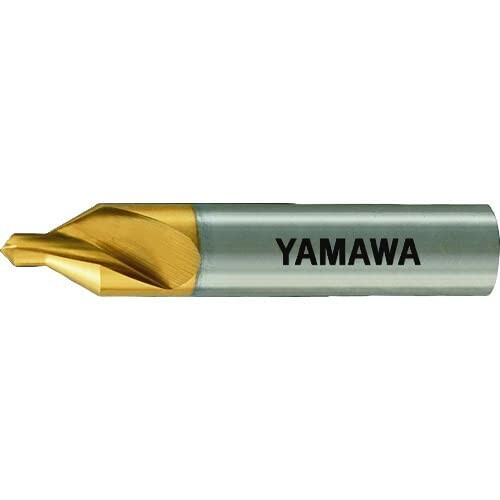 ヤマワ 上塗り強捩じり溝A形60° 片刃真っただ中穴せん孔機 AUCES 6X60°X16 AUCES-6X60X16