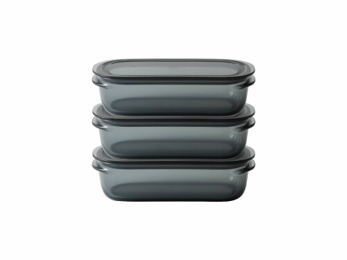 ライクイット (like-it) キッチン収納 プラスチック 密閉 保存容器 Mサイズ3個組 グレー FC-031 M:520ml_3P 冷凍保存可 食器洗い乾燥機可 電子レンジOK 超軽量 4,631円
