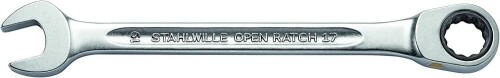 STAHLWILLE スタビレー 72歯車 ラチェットコンビレンチフラット 10粍 17F-10FLACH