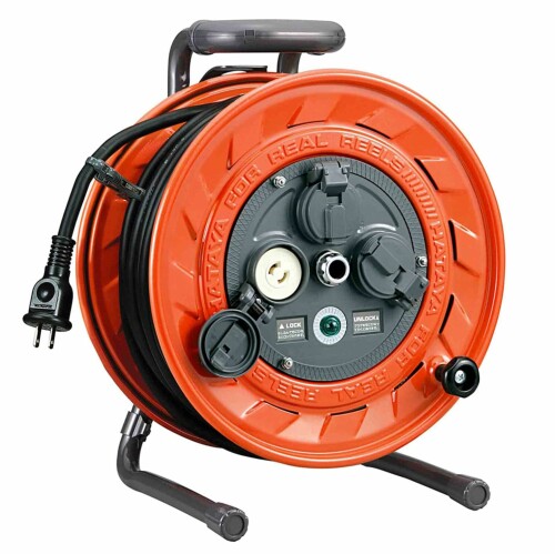 ハタヤ (HATAYA) 吊りひも木管 屋内用 100V型 吊りひも30m 太さ3.5? 標準尺度型 極太有線テレビ遣りくち 抜止め型 差し込み3個 差し込み防塵旗がしら 飛行士照明ランプ内蔵 身寄り用 工業プラント用 組み上げる一こま AP