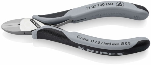 ＫＮＩＰＥＸ 委しい用ニッパー 静電気打つ手手合い １３０粍 7702130ESD