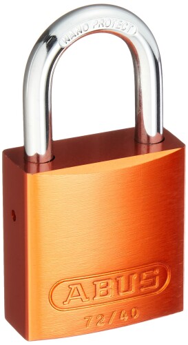 パンドウイット ロックアウト用ハイセキュリティパドロック(南京錠) オレンジ色 PSL-7OR