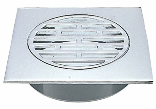 SANEI(サンエイ) 排水用品 兼用角目皿 VU、VPパイプ兼用 1辺100mm H480-75X100