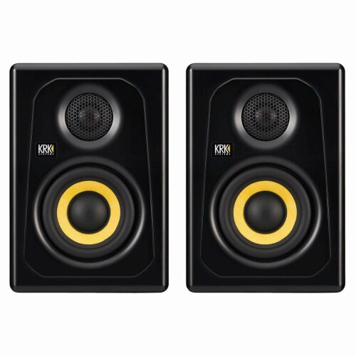 KRK KREATE 3 3.5in 2Way 活動的 スタジオモニタースピーカー 有りの実書き割り