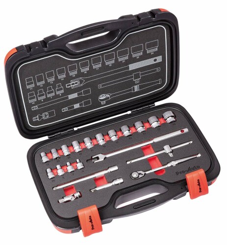 スエカゲツール 手道具仕掛ける Pro-Auto 3/8ソケット鍵仕掛ける PA3021 21PCS