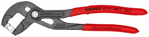 クニペックス KNIPEX ホースクリッププライヤー 全長:180粍 8551-180C