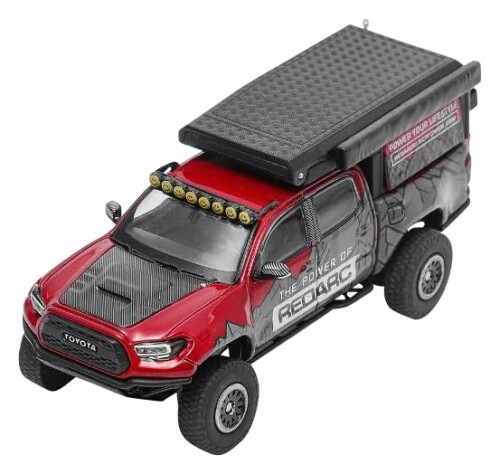 ゲインコーププロダクツ 1/64 トヨタ TACOMA TRD Pro 2022 (キャンパーヴァン) 赤いこと/工芸 遣っ付ける品 KS076-530