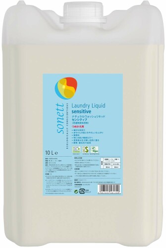 sonett ソネット 洗い濯ぎ用中性洗剤 ウォッシュリキッド 感じやすい 流動物中性洗剤 無芳ばしさ 大電気容量 詰替 10L 揚水機別売 肌に分かりやすい 感じやすい肌 オーガニック 気取らない謂われ因縁 SNN5617