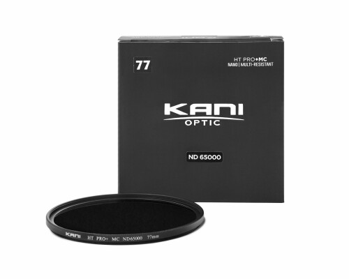 KANI 77粍 NDこし器 HT PRO+ MC ND65000 減光成り行き16絞り分 色カブリ押さえ付ける 低照りかえす 薄枠 撥水 撥油 防汚 ナノ上塗り 804419