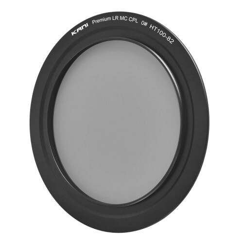 KANI 100mm幅 HT100-82mm アダプターリング兼用CPL Premium LR MC CPL 0# 100mm幅ホルダー 「HT100 III / HT100 II」用 レンズ枠径82mm対応 角型フィルターアクセサリ アルミ製 810625