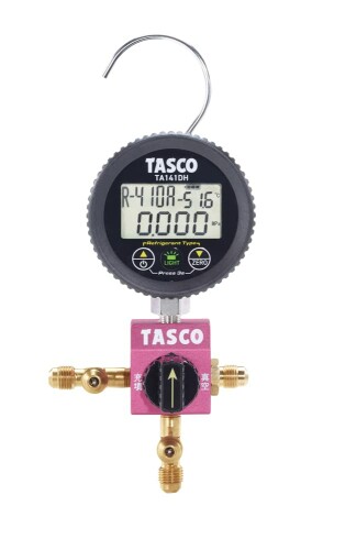 イチネンTASCO R410A/R32デジタルシングルマニホールドキット TA123DVH-2