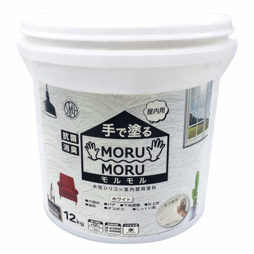 ニッペ(Nippe) えの具 えの具 STYLE MORUMORU グラム分子グラム分子 12kg 水溶性 つやなし 屋内 日本製 4976124882913