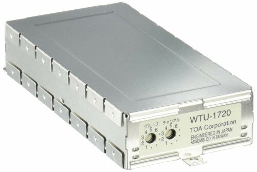 TOA ワイヤレスチューナーユニット(チャンネル増設用) WTU-1720 シルバー