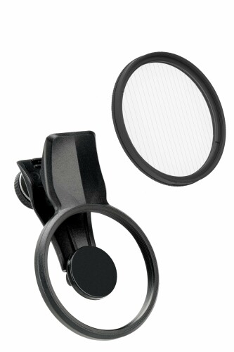エグザプロ(EXAPRO) スマートフォンアクセサリ こし器ゼムクリップ + アナモフレアクリア 書き割り こし器径49粍 光を可視放射状にする 同盟罷業漏れる成り行き iPhone/Android相応う こし器取り替えっこ能力のある EX