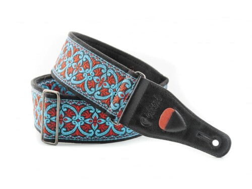 RightOn STRAPS (ライトオン ストラップス) ギターストラップ 幅 6cm、長さ 90~150cm FILLMOREII BLUE