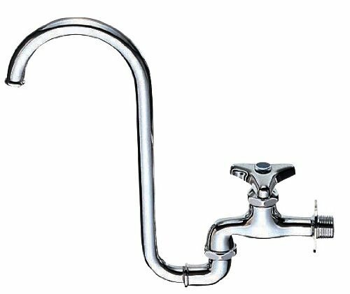 SANEI(サンエイ) ツル首自在水栓 据えつける一こま仕様模様 共用形 JIS判定基準 A16J-13 花・ガーデン・DIY-その他-浴室用設備