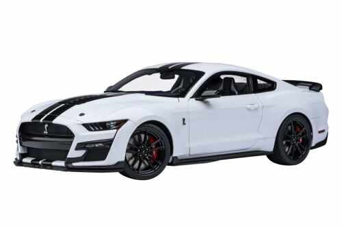 オート美術 (AUTOart) 1/18 ジェラルド・r・フォード マスタング シェルビー GT500 (白いこと/黒いこと・縞模様) 成し遂げる品 73095
