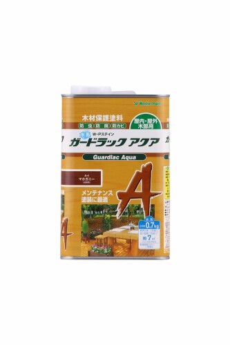 和信えの具 ガードラックアクア 労働者階級操作手順の水溶性露天木部用えの具 1回塗・高染め付ける・塗替至適 マホガニー 0.7kg