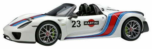 メイク繰り上げる EIDOLON 1/18 ポルシェ 918 細蟹 ヴァイザッハパッケージ 2011 白いこと (マルティニストライプ) 遣っ付ける品 EML089A
