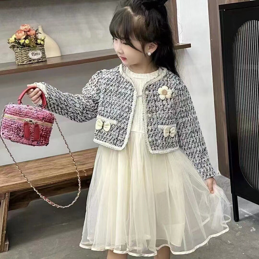 楽天市場】キッズ 子供服 ジャケット チュールワンピース 2点セット