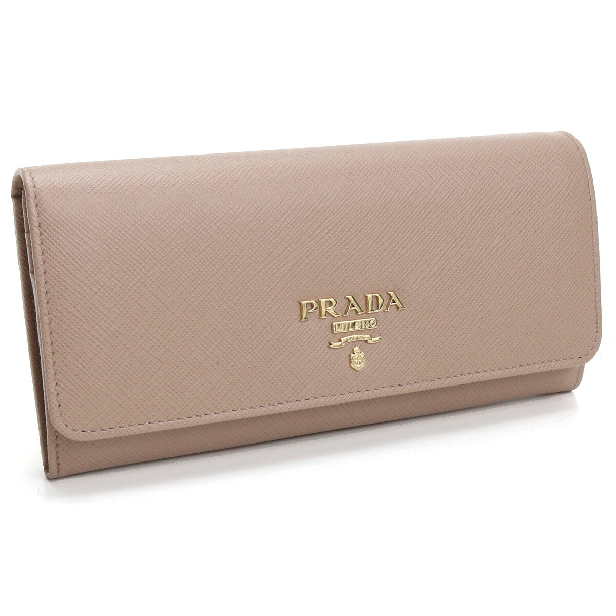 PRADA 二つ折り財布 1M1132 ANITC SOFT ベージュ PRADA ベージュ 二つ折り財布 - メルカリ