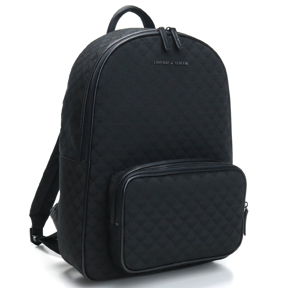 EMPORIO ARMANI エンポリオアルマーニ バックパック ナイロン オールオーバージャカード イーグル Y4O315 Y022V 81336 メンズ ブラック