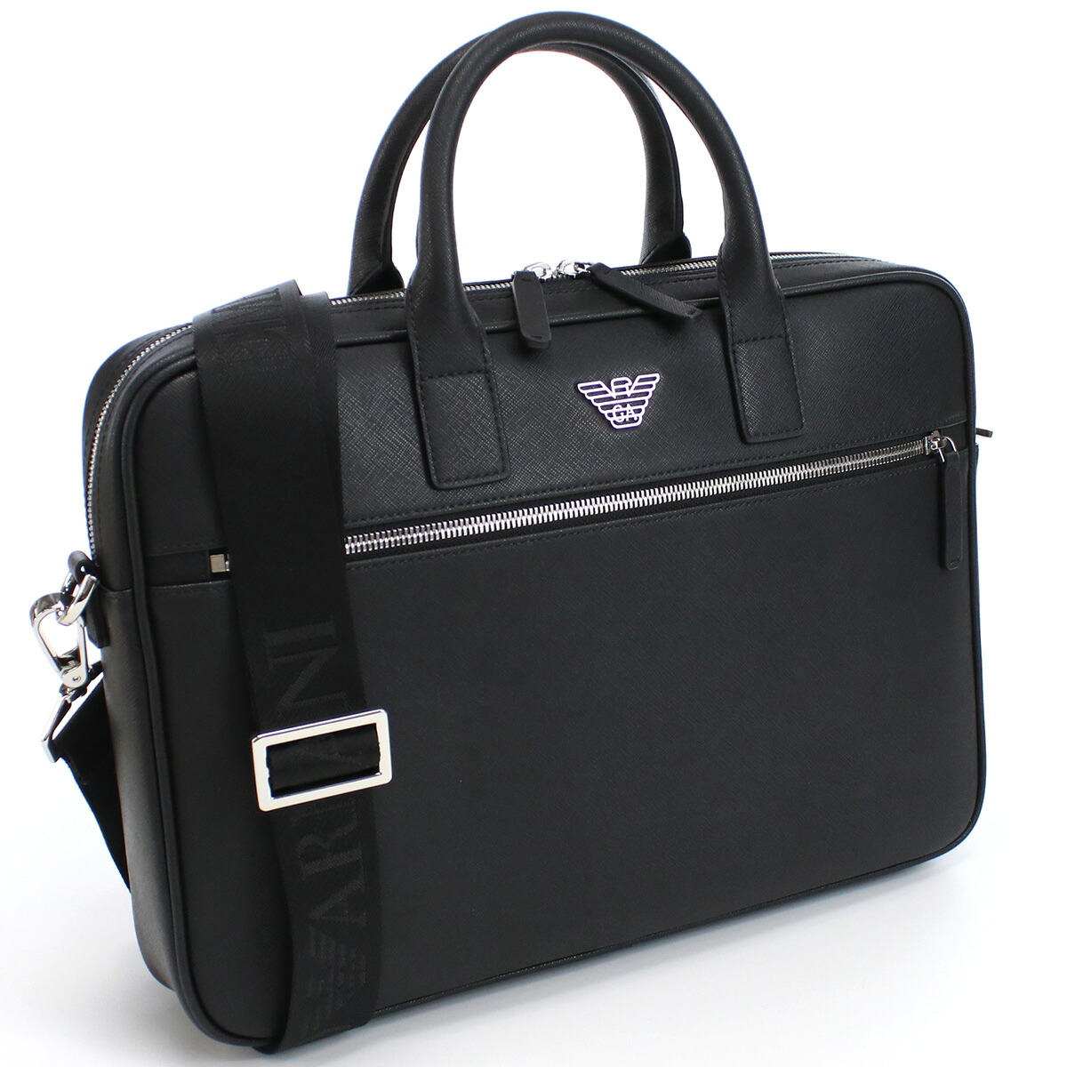 EMPORIO ARMANI エンポリオアルマーニ ビジネスバッグ Y4P119 Y138E 81072 ブリーフケース メンズ ブラック｜ブランド総合卸　ビッグヒット 27,170円