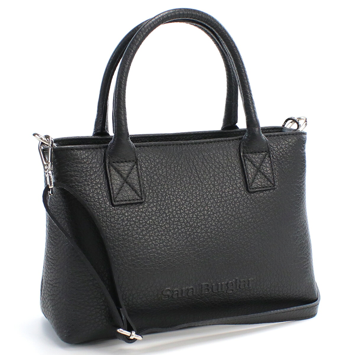 Sara Burglar サラバーグラー トートバッグ ハンドバッグ フォーマルバッグ 076 NERO レディース ブラック|ブランド総合卸 ビッグヒット