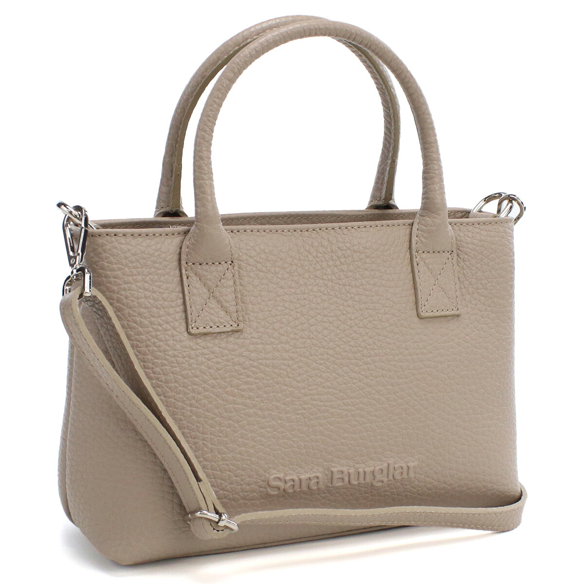 Sara Burglar サラバーグラー ハンドバッグ トートバッグ フォーマルバッグ 076 TAUPE レディース グレージュ|ブランド総合卸 ビッグヒット