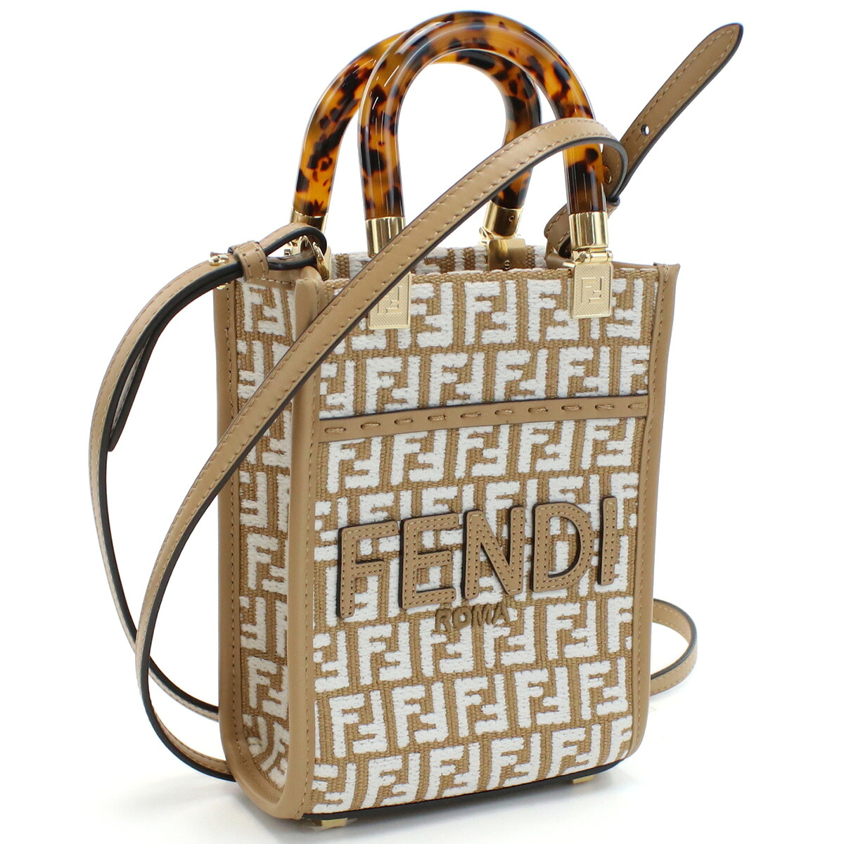 FENDI フェンディ トートバッグ 8BS051 AQ0X F1MB1 2WAY レディース ベージュ|ブランド総合卸 ビッグヒット