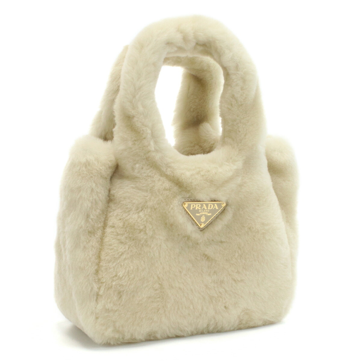 PRADA プラダ シアリング ミニハンドバッグ 1BA349 2EC9 V OVO F0379 レディース ベージュ｜ブランド総合卸　ビッグヒット