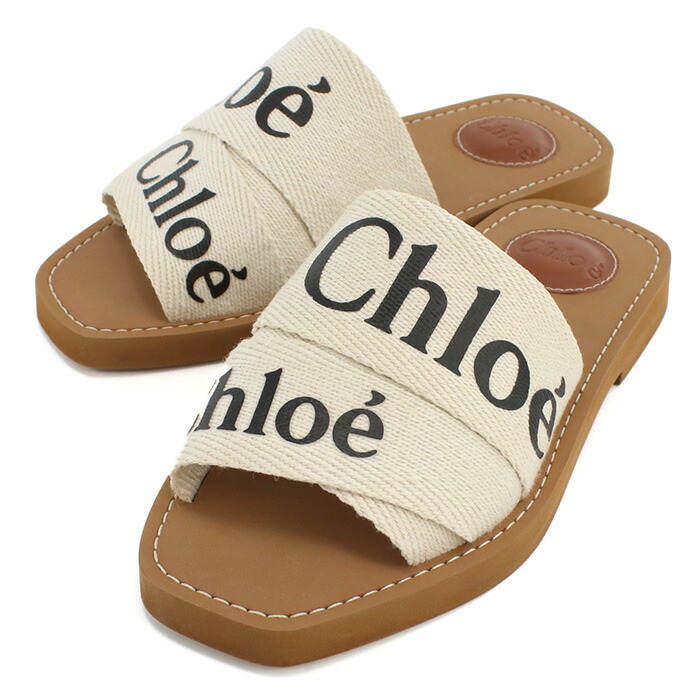 Chloe クロエ Woodyミュール CHC22U188Z3 101 レディース ホワイト