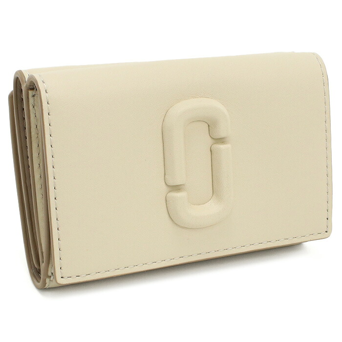 MARC JACOBS マークジェイコブス ザ レザー カバード Jマーク 三つ折り ウォレット 2S4SMP009S02 123 レディース ホワイト