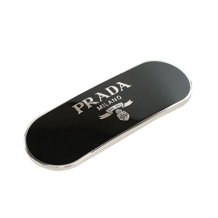 PRADA プラダ ヘアクリップバレッタ 1IF129 2DMI F0632 ブラック PRADA プラダ バレッタ 1IF129 2DMI レディース Re-Nylon