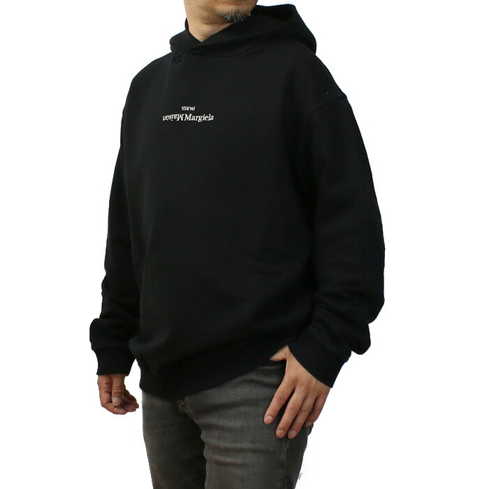 24SS【国内在庫】MAISON MARGIELA マルジェラ 反転ロゴ パーカー メゾンマルジェラのリバースロゴパーカー | HUES 福岡セレクト
