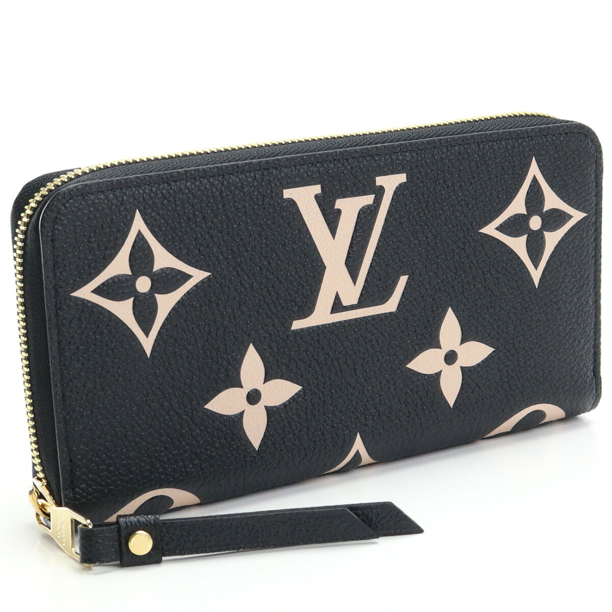 Louis Vuitton モノグラム 長財布 黒/イエロー LOUIS VUITTON ルイヴィトン ジッピー・ウォレット モノグラム