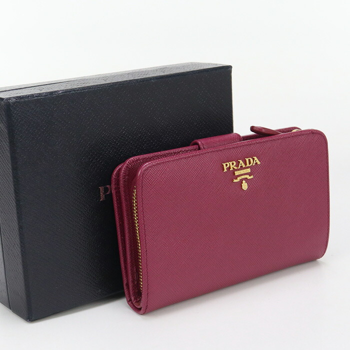 ⭐️極美品⭐️プラダ PRADA 二つ折り財布 1MV204 サフィアーノレザー PRADA プラダ 二つ折り財布 サフィアーノ ミニ財布 レディース