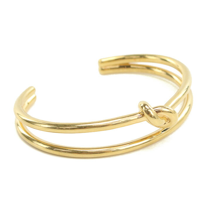 箱アクセサリー袋付き　CELINE ノット バングル　ゴールド　Sサイズ 箱アクセサリー袋付き CELINE ノット 立てよ バングル ゴールド