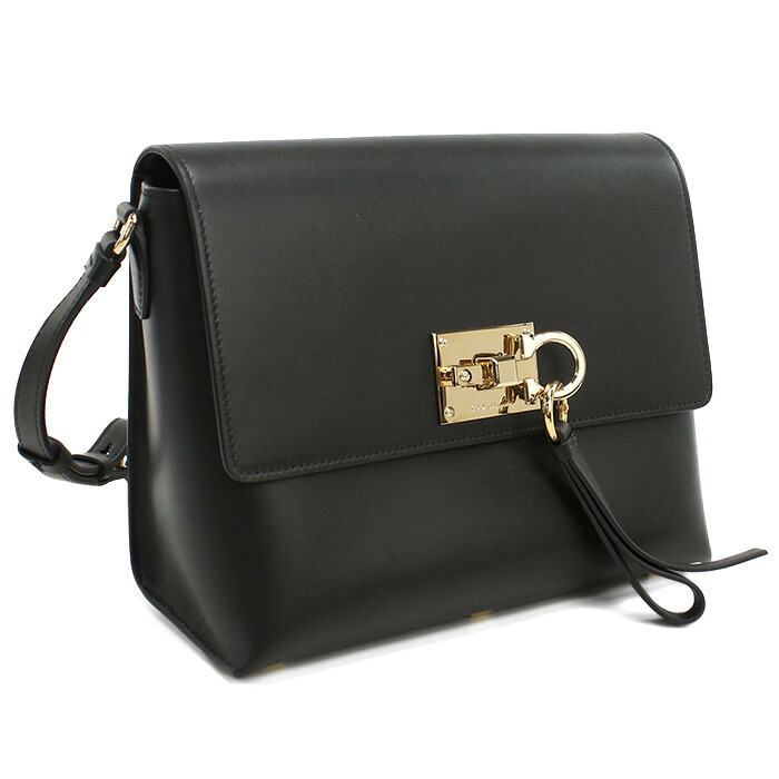 【訳あり】FERRAGAMO フェラガモ 斜め掛け ショルダーバッグ 21-H886 NERO レディース ブラック|ブランド総合卸 ビッグヒット