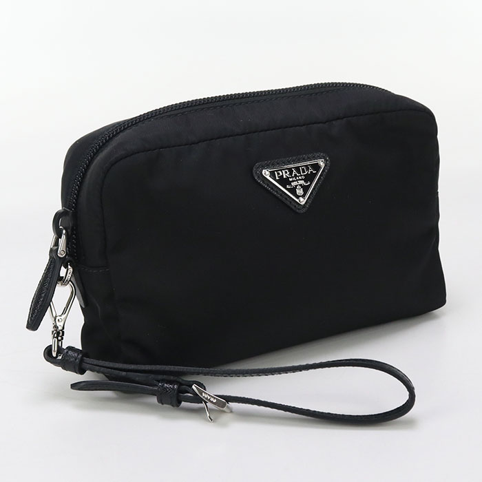 楽天市場】プラダ PRADA ポーチ レザー ブラック ユニセックス