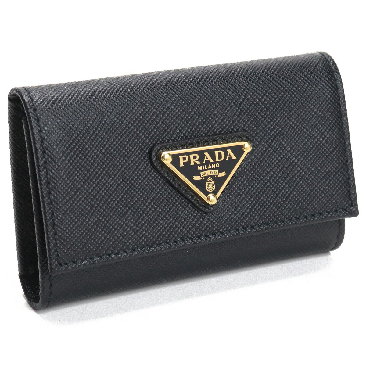 PRADAキーケース6連　黒　美品　正規品 PRADA プラダ 6連キーケース 三角ロゴ テスート ナイロン