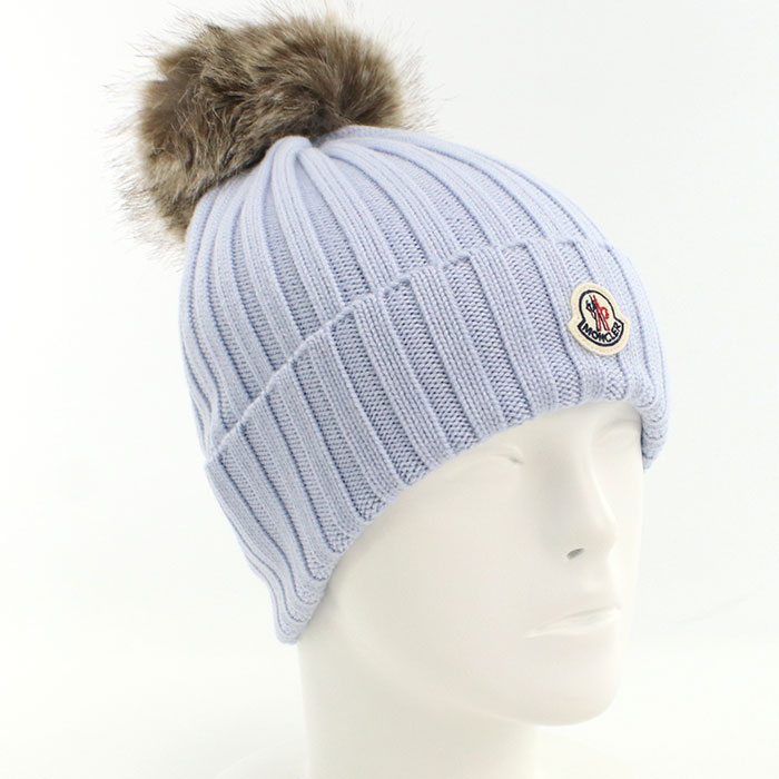 モンクレール　ニット帽　子供用　L MONCLER モンクレール 帽子 キッズ ベア ニットキャップ
